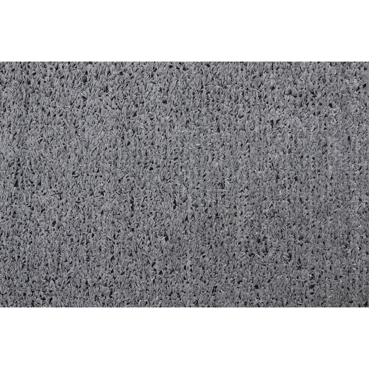 Mesterséges fűszőnyeg, gyeptípus, szürke, 100% polipropilén, 7 mm, 100x400 cm