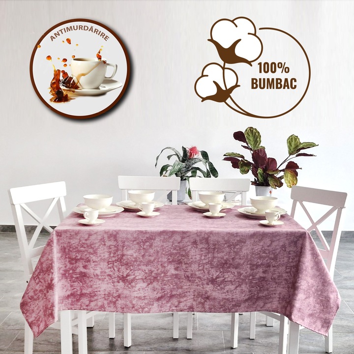 Foltosodásgátló terítő 100% Pamut 140x180 cm, Moderna Lila FMA111