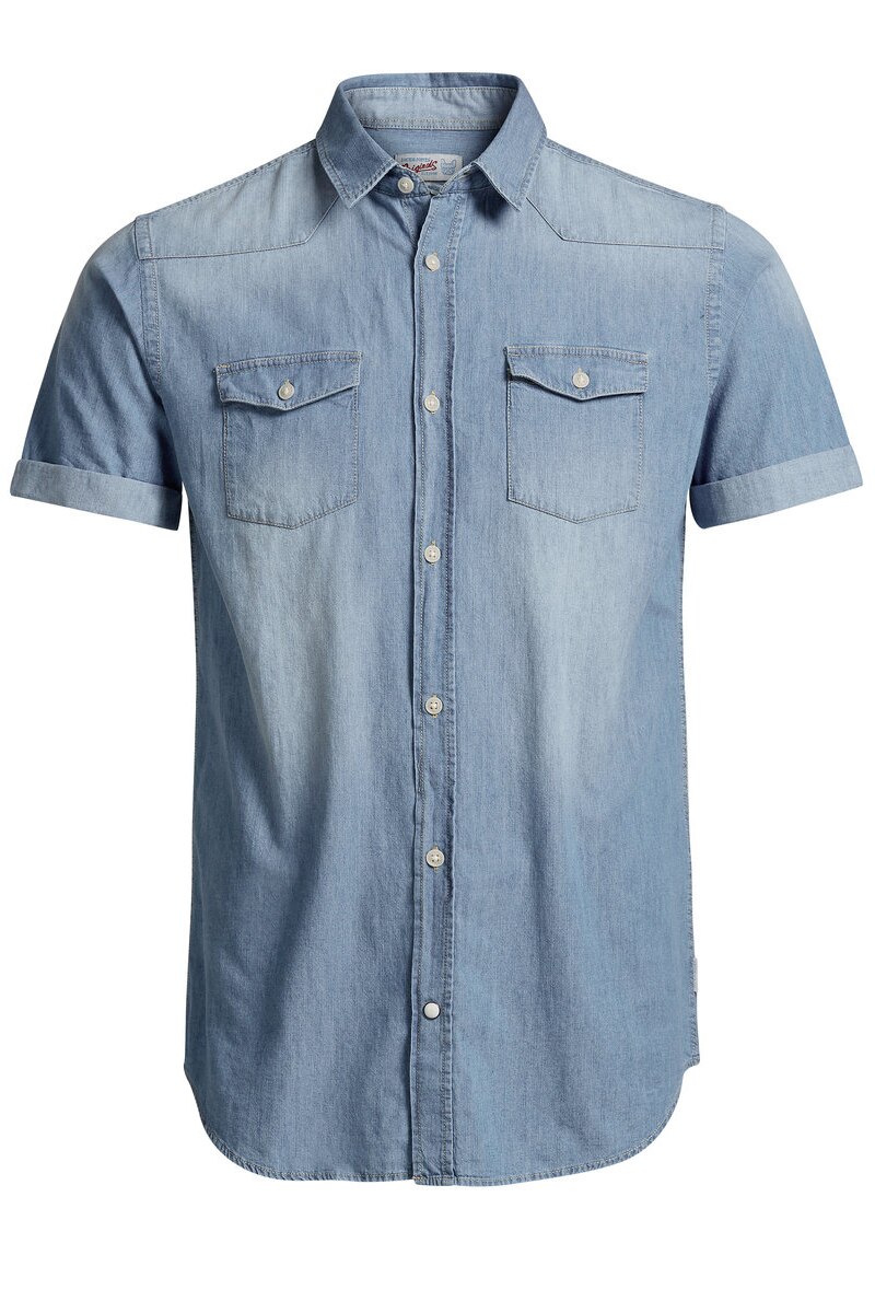 Camasa denim albastru deschis, Jack&Jones, Retro
