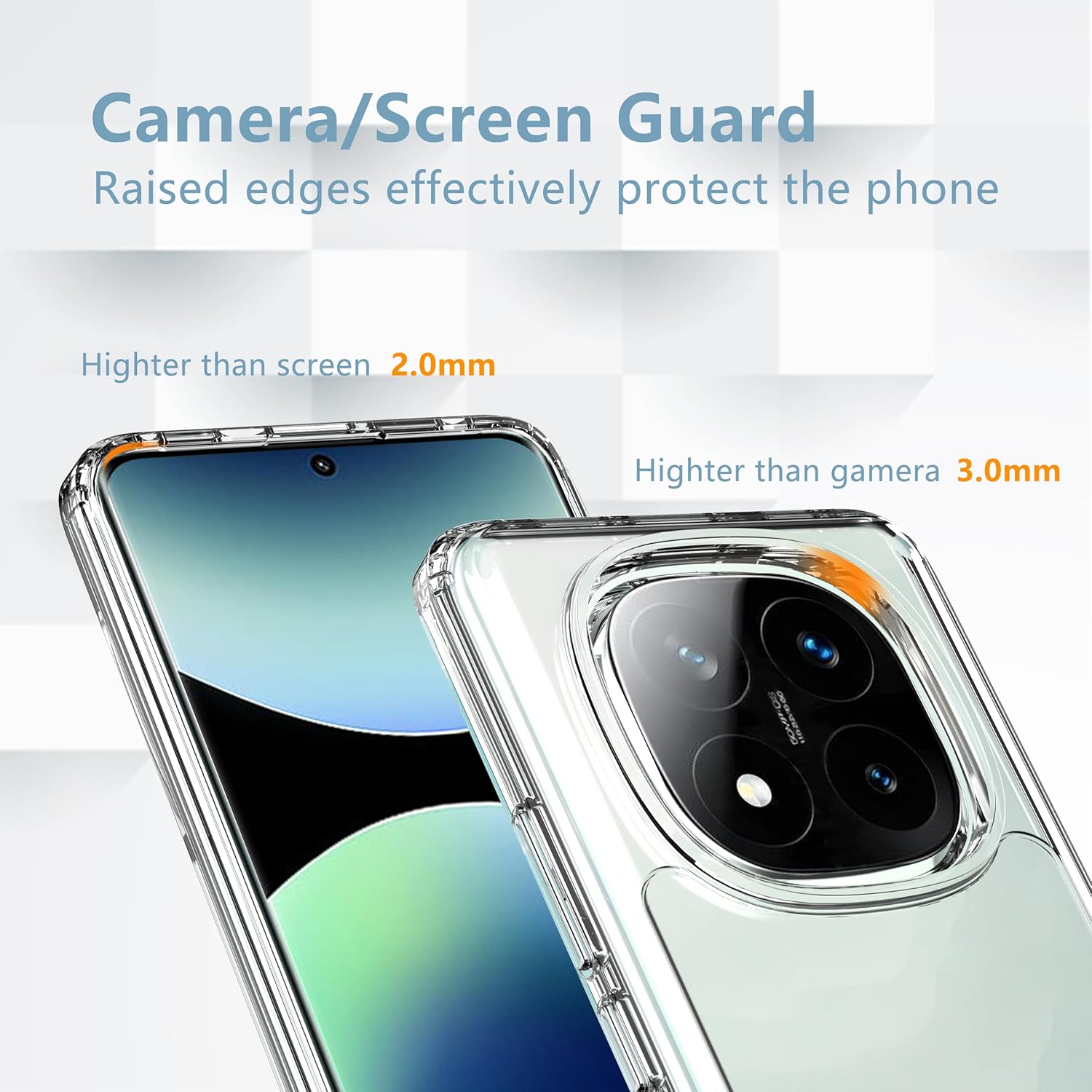 BestCase® Husa Pentru Xiaomi Redmi Note 14 Pro, Anti Shock 1.5MM, Protectie camera si ecran, Transparent