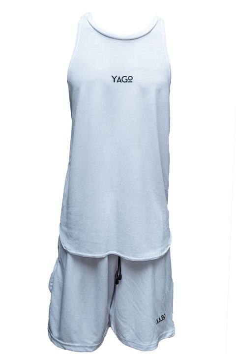 Спортен комплект потник и шорти - 63797, Бял