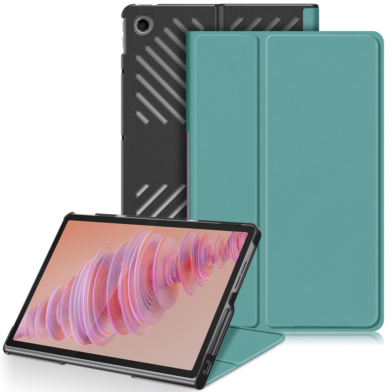 Husa pentru tableta Lenovo Tab Plus, 11.5 inch, verde, DDOLI