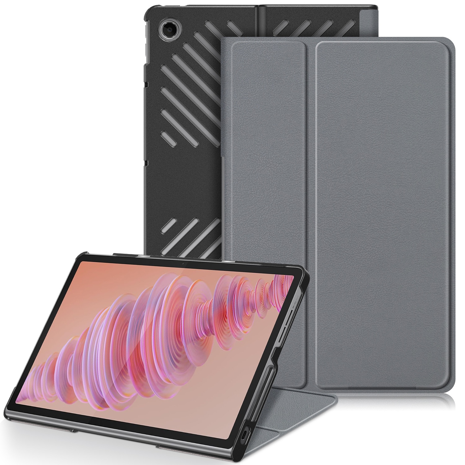 Husă tabletă DDOLI, 11.5 inch, gri, ușoară, durabilă