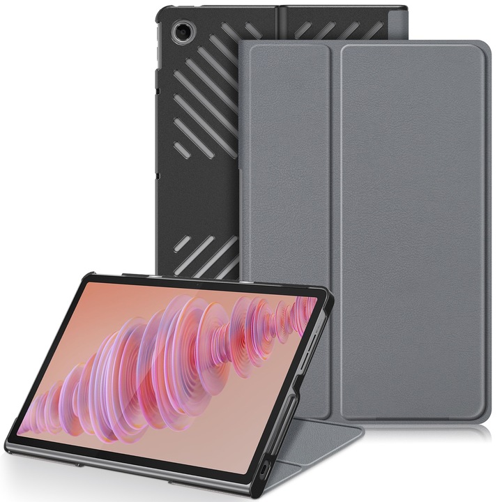 Husa pentru tableta Lenovo Tab Plus, 11.5 inch, gri, DDOLI