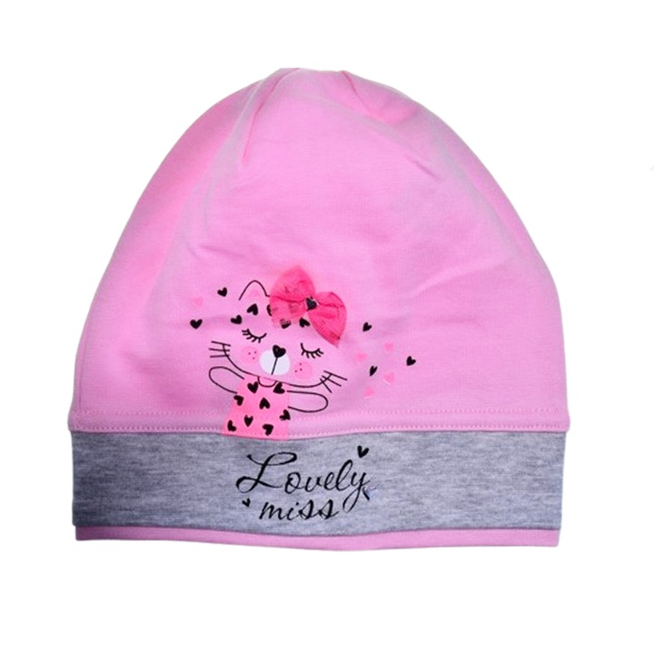 Lánykalap 44-053 Mini Junior, Pink 48-50 cm
