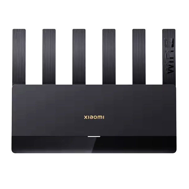 Безжичен рутер Xiaomi BE6500, четириядрен WiFi7, MLO Dual-Band Aggregation, 4-ядрен процесор, пълен 2.5G мрежов порт, 6-посочен независим усилвател на сигнала, мрежа, интелигентно свързване на цялата къща, 4K/8K игри, максимална стабилност, черен