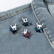 Pin brosa, Hollow Knight - Model 4, multicolor, 4 cm x 5 cm