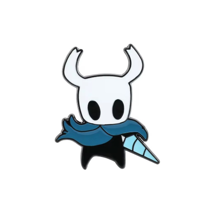 Pin brosa, Hollow Knight - Model 4, multicolor, 4 cm x 5 cm
