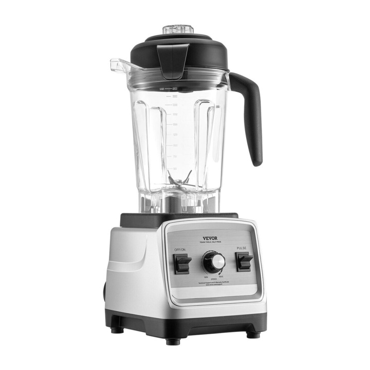 Blender smoothie, 1600 W, Capacitate 2.5 l, Viteza variabila, 6 cutite inox
