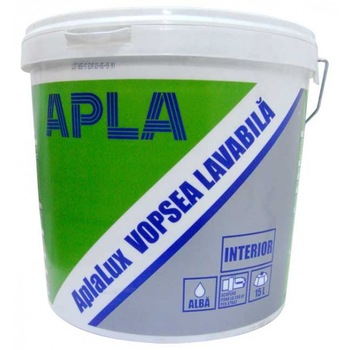 Vopsea lavabila Aplalux de interior 15L Vopsea lavabila Aplalux de interior 15L
