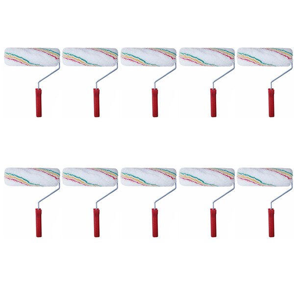 Pachet - 10 x Trafalet din blana si maner din plastic, 25x9cm