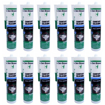 Pachet - 12 x Den Braven Silicon sanitar transparent, 280ml Pachet - 12 x Den Braven Silicon sanitar transparent, 280ml