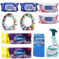 pachet - 2 x capac reductor wc pentru copii  2 x servetele umede night care 72buc  2 x servetele umede soft care 72buc  2 x hartie igienica sano optima soft amp white 2 straturi  sanytol dezinfectant baie 750ml  laveta microfibre imagen 1_0_
0
