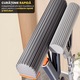 Mop 38cm cu 1 Burete Super Absorbant, 38cm latime, Maner Telescopic, Sistem Stoarcere Automat Hands-Free, Curatare Rapida si Eficienta, PVA Premium, Potrivit pentru Parchet, Gresie, Laminat, Absorbtie Umeda Maxima, Negru crom