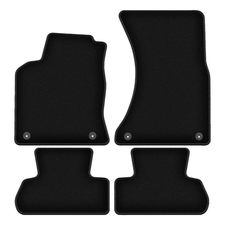 Set BASIC covorase auto, 4 bucati, presuri auto, pentru:: Audi Q5 I (2008-2017) SUV negru