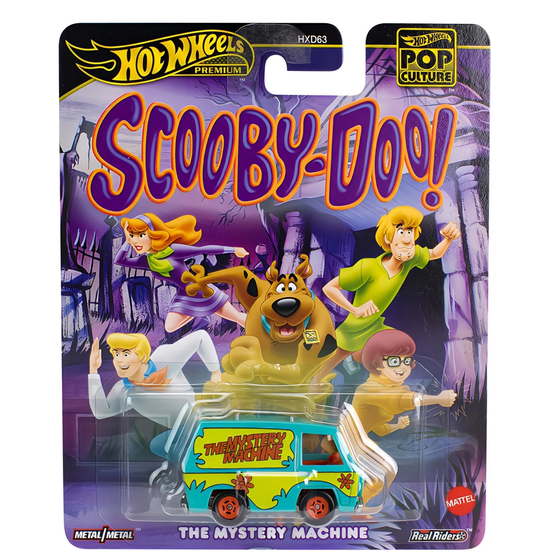 Masinuta metalica Hot Wheels Premium, Pop Culture, Mystery Machine