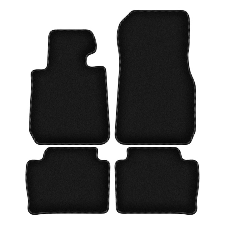 Set BASIC covorase auto, 4 bucati, presuri auto, pentru:: BMW 3 F30 (2011-2018) sedan negru