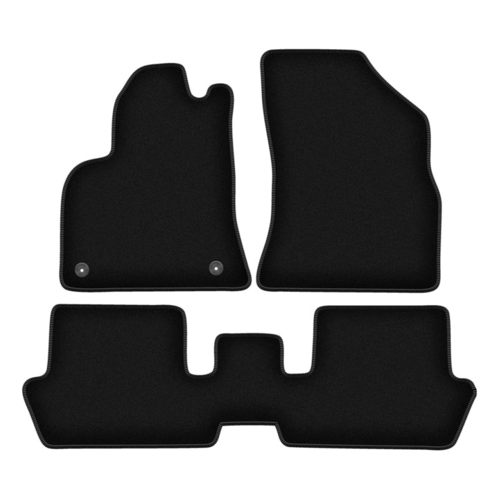 Set BASIC covorase auto, 3 bucati, presuri auto, pentru:: Peugeot 3008 I (2009-2016) minivan negru