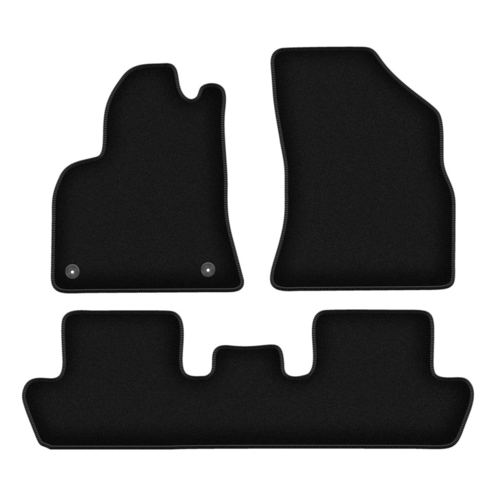 Set BASIC covorase auto, 3 bucati, presuri auto, pentru:: Peugeot 5008 I (2009-2017) crossover negru