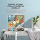 Suporturi pentru farfurii decorative, set de 2, metal negru, dimensiuni 3x9 inch si 7x15 inch