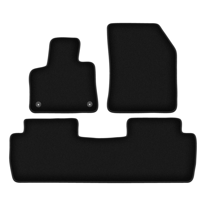 Set BASIC covorase auto, 4 bucati, presuri auto, pentru:: Citroen C5 Aircross (2019-) crossover negru