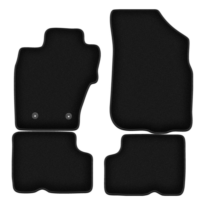 Set BASIC covorase auto, 4 bucati, presuri auto, pentru:: Dacia Duster I 4WD (2010-2018) SUV negru