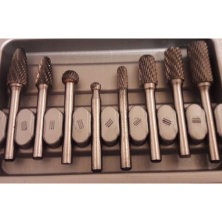 Freza,Freze carbura biax, profesionale ,set 8 piese