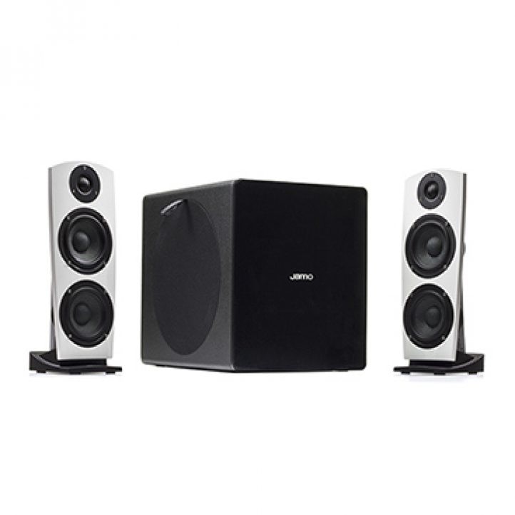 Sistem de Boxe Jamo DS7, sateliti si subwoofer alb