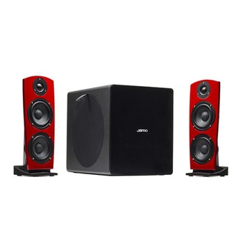 Sistem de Boxe Jamo DS7, sateliti si subwoofer rosu Sistem de Boxe Jamo DS7, sateliti si subwoofer rosu