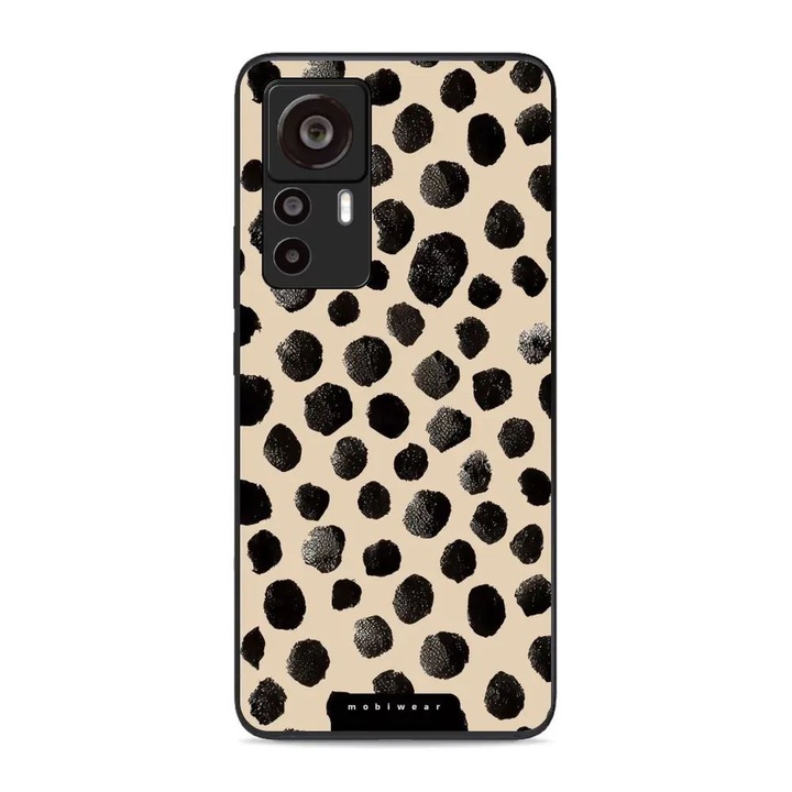 Husa telefon Mobiwear, pentru Xiaomi 12T/12T Pro, design elegant, protectie completa, bej/negru