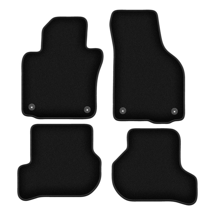 BASIC autószőnyeg szett, 4 db, Skoda Octavia II (2004-2013) kombi, liftback fekete