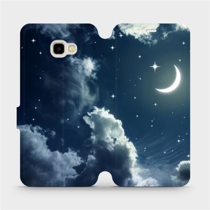 Husa flip, Mobiwear, pentru Samsung Galaxy J4 Plus, design spatial, rezistent la socuri si zgarieturi, multicolor