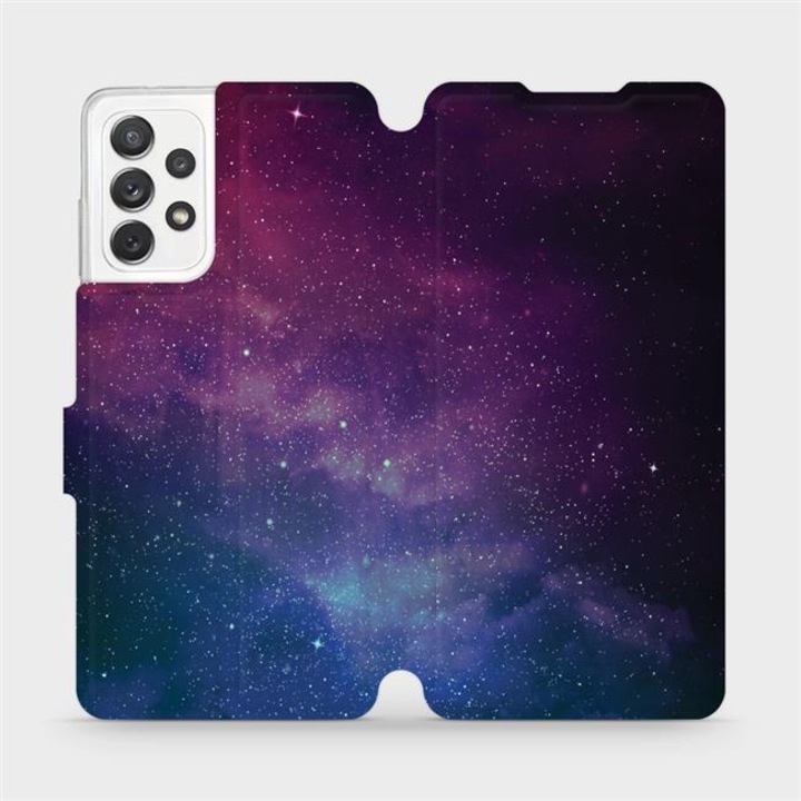 Husa flip, Mobiwear, pentru Samsung Galaxy A72, design elegant, rezistent la socuri si zgarieturi, multicolor