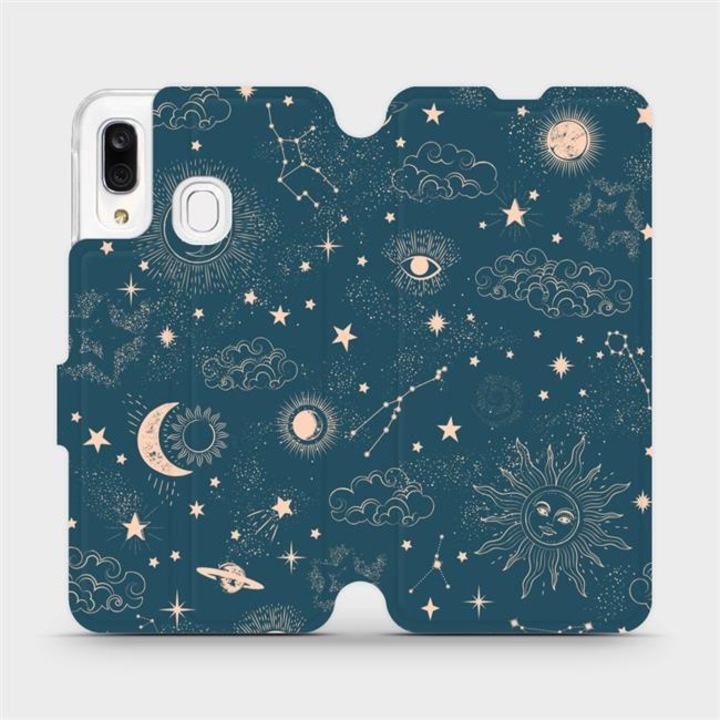 Husa flip telefon Mobiwear pentru Samsung Galaxy A40, rezistent la socuri si zgarieturi