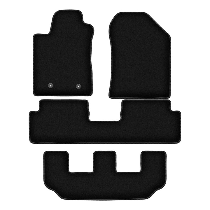 Комплект стелки, BASIC, 4 броя, за Toyota Corolla Verso II (2004-2009) 7 души, черни
