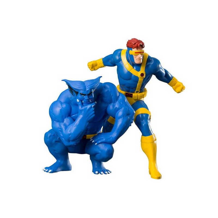 Marvel X-Men szobor (Küklops és Fenevad), 16 cm (GAL093625)