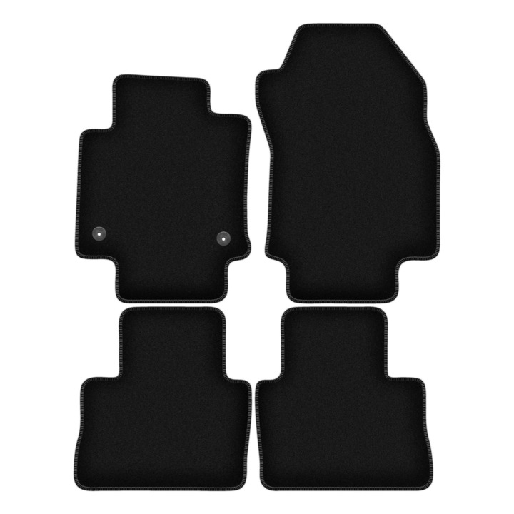 Set BASIC covorase auto, 4 bucati, presuri auto, pentru:: Toyota RAV4 V (2019-) SUV negru