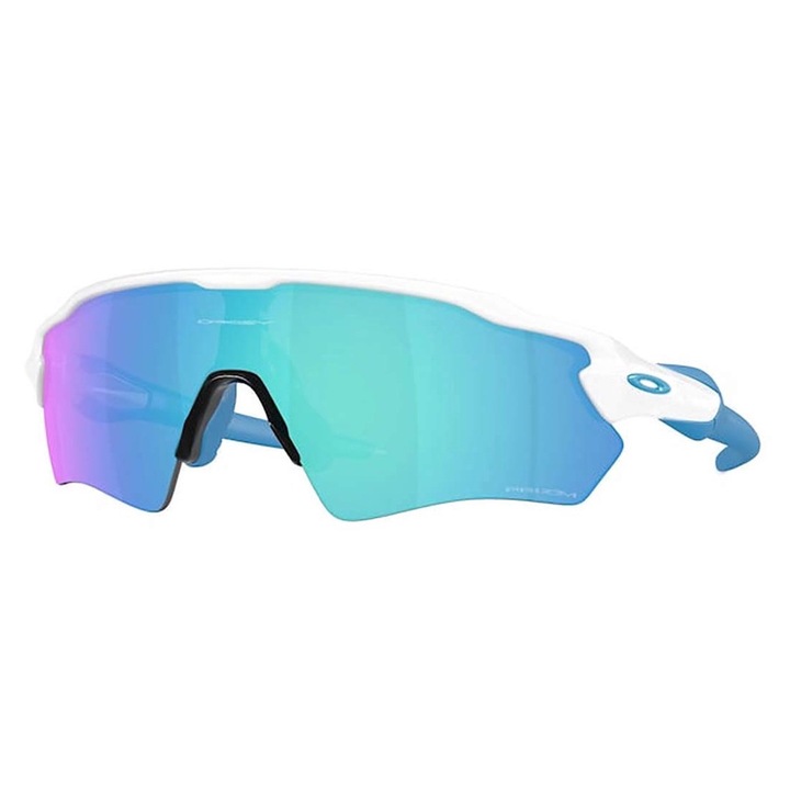 Ochelari de soare barbati Oakley 9510, alb, lentile cu culoare uniforma