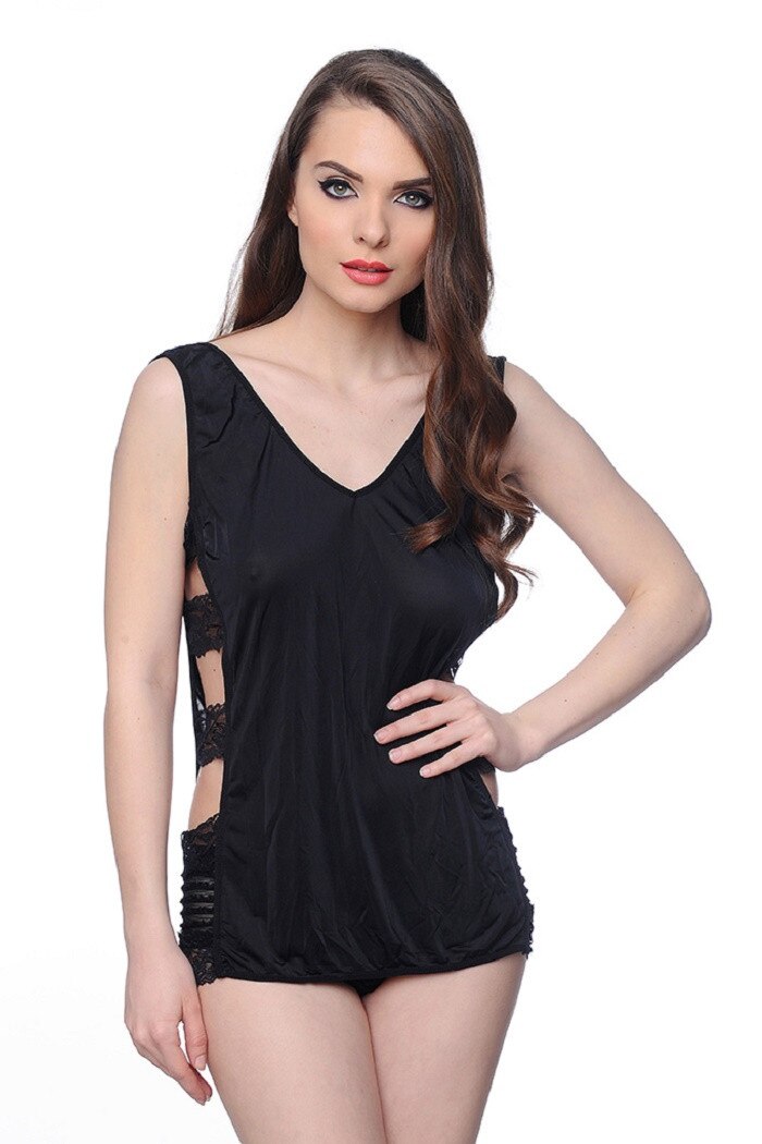 Chemise BellaVie Delia One Size Negru