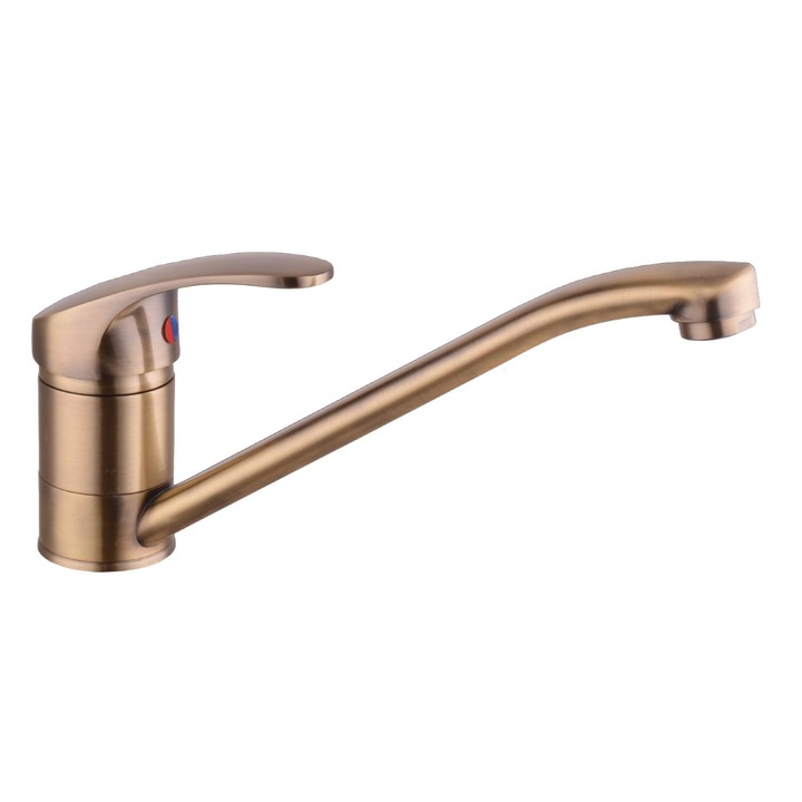 Кухненски смесител Reecomer Deko, Керамична глава, Златист