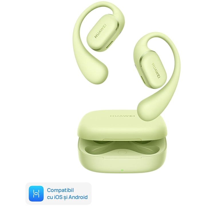 Слушалки Sport Open-Ear Huawei FreeArc, True Wireless, Bluetooth, AI Call Noise Cancellation, IP57, Зелен