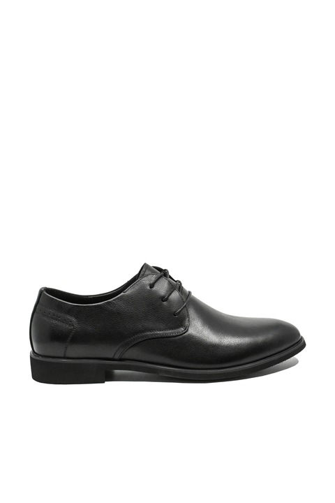 Pantofi office barbati Mels clasic eleganti, negri din piele naturala FNX81138, Negru
