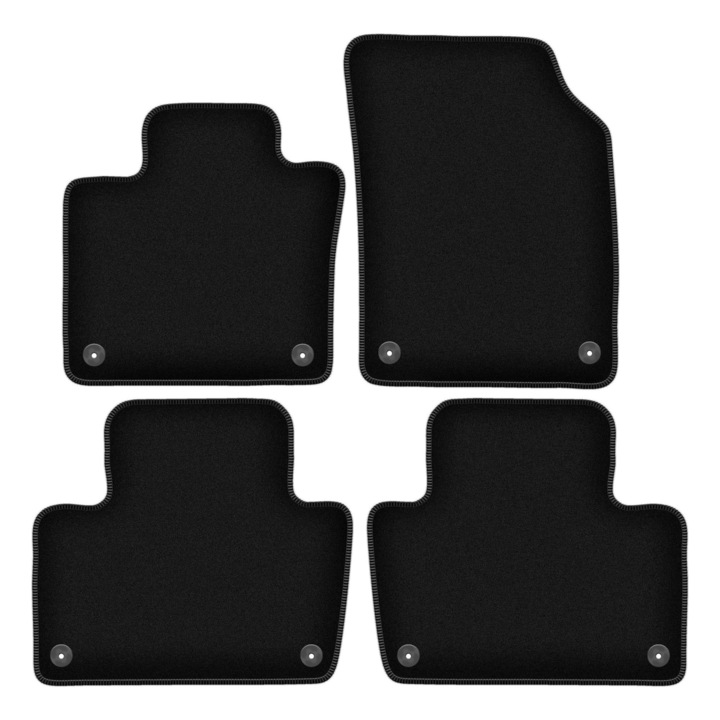 Set BASIC covorase auto, 4 bucati, presuri auto, pentru:: Volvo XC90 II (2015-) SUV negru