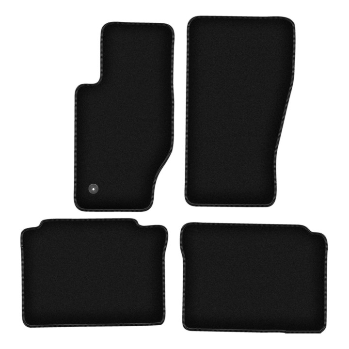 Set BASIC covorase auto, 4 bucati, presuri auto, pentru:: Jeep Grand Cherokee III WK (2005-2010) domeniu negru