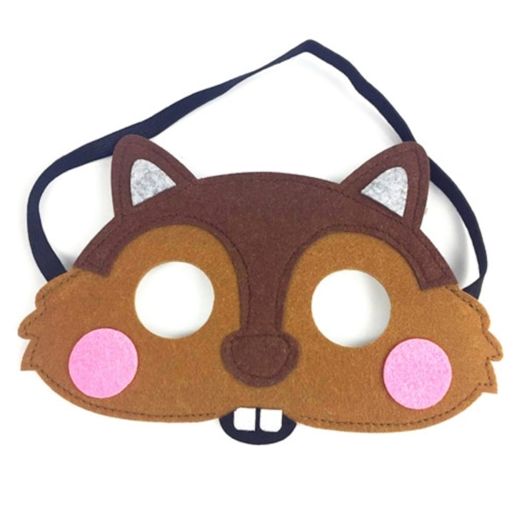 Masca pentru copii Veverita, maro, Funny Party Team®