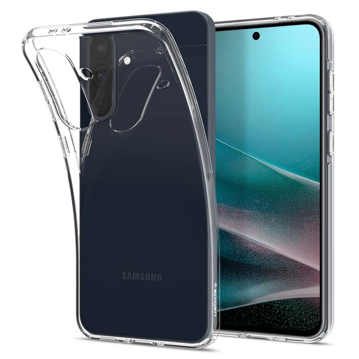 Spigen Liquid Crystal telefontok, átlátszó, TPU, vékony, Samsung Galaxy A36 5G-hez