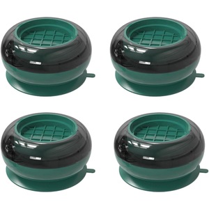 Set 4 picioruse antivibratie pentru masina de spalat, Zola, suporti anti-zgomot si antivibratie, din plastic, 72x40 mm, verde