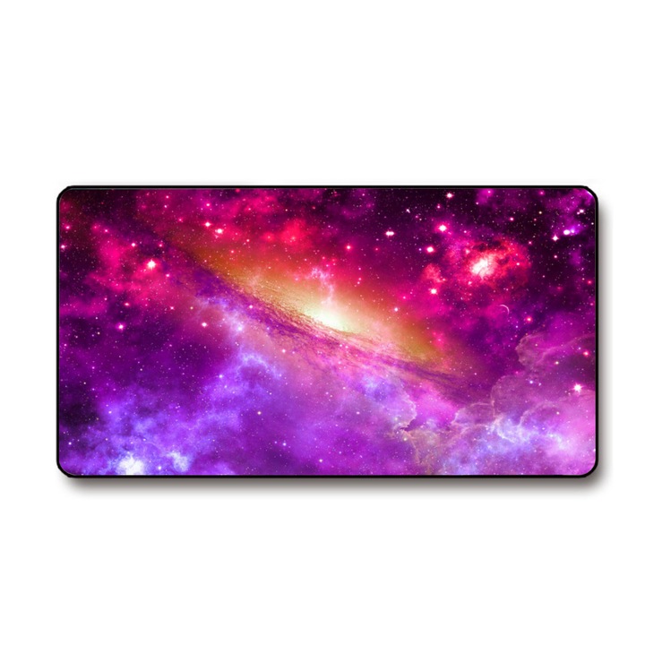 Mousepad gaming, 70x40cm, baza din cauciuc antiderapant, lavabil, multicolor