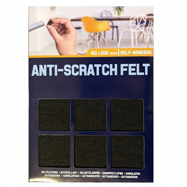 Pasla de protectie autoadeziva, 15x20cm, neagra