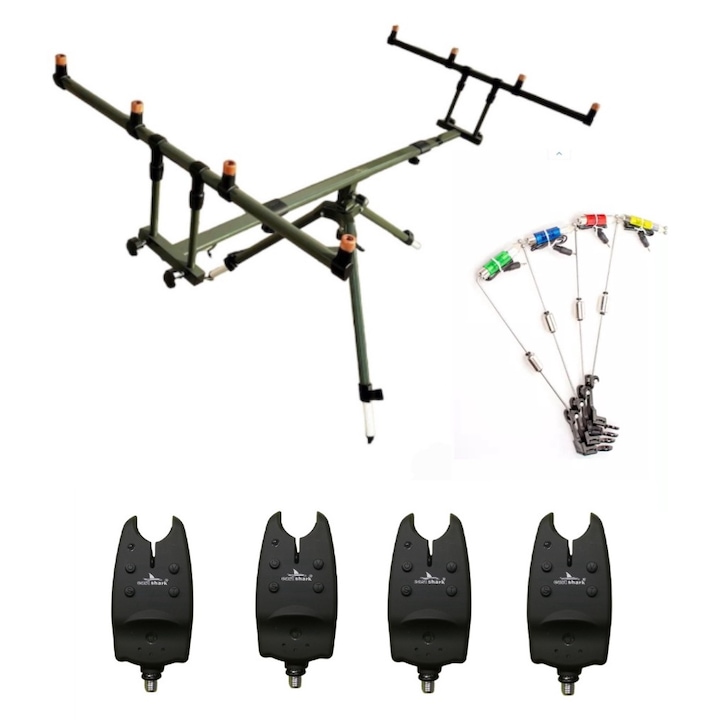 Rod Pod (Tri Pod), 4 стълба, въртене на 360 градуса, 4 сензора, 4 суингера